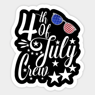 4th Of July Crew Sticker